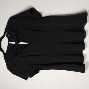 Torrid Black Peplum Top Size 00 (M/L)